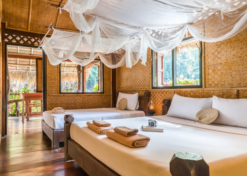 Floating Bamboo Raft Rooms 2