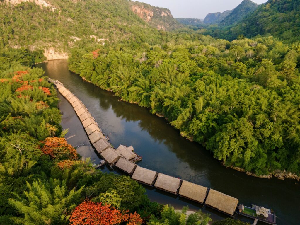 คู่มือเที่ยว River Kwai Jungle Rafts